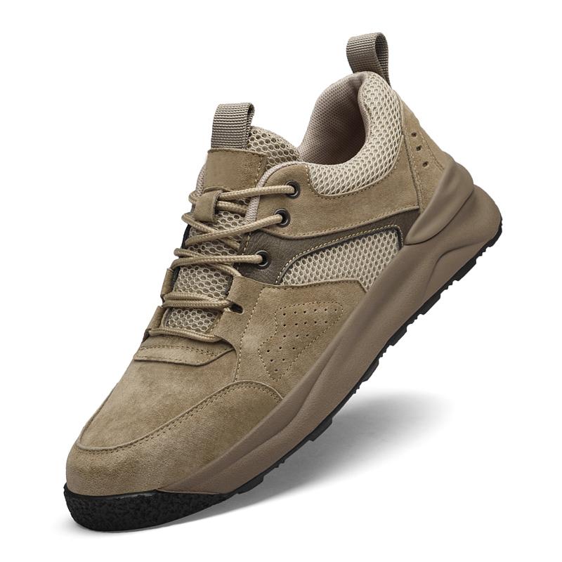 

Мода Модная мужская повседневная обувь Универсальные мужские дышащие кроссовки Мужская вулканизированная обувь ручной работы Новые мужские удобные туфли для вождения 45 бежевый