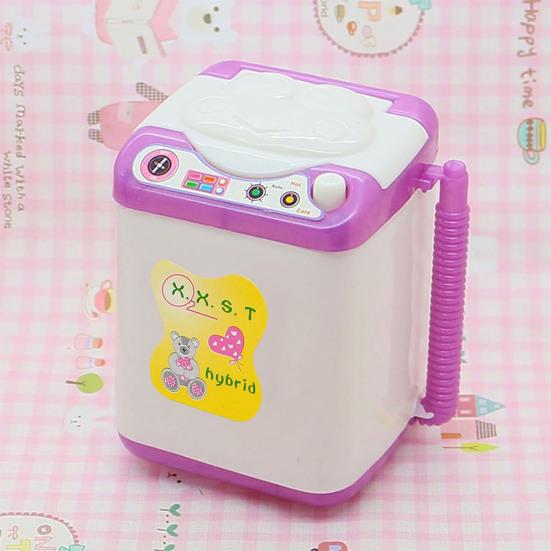 Doll Washing Machine Cute Colorfast Silicone Mini Washing Machine Toy Doll House Accessories