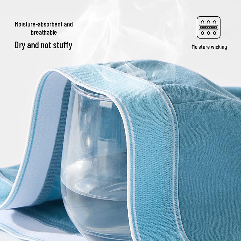 LangSha Men's Pure Cotton Antibacterial Boxer Briefs