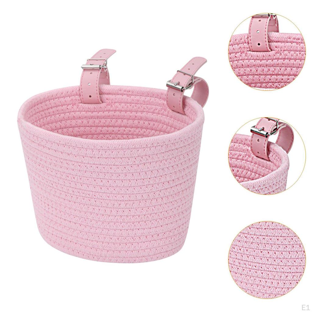 Kinderfahrradkorb Zubehör Dekoration, Gewebter Fahrradkorb vorne, für Kinder