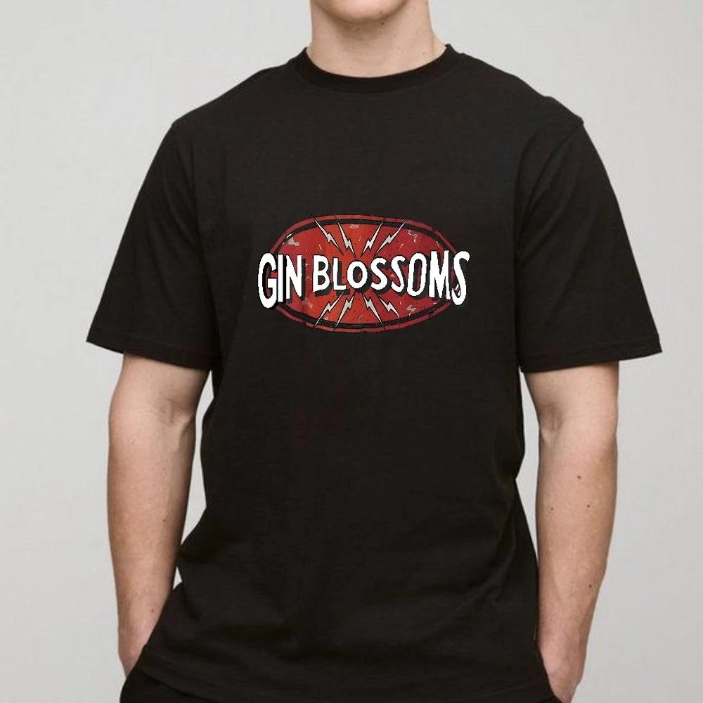 Gin blossoms band logo white cotton tshirt all sizes s5xl S