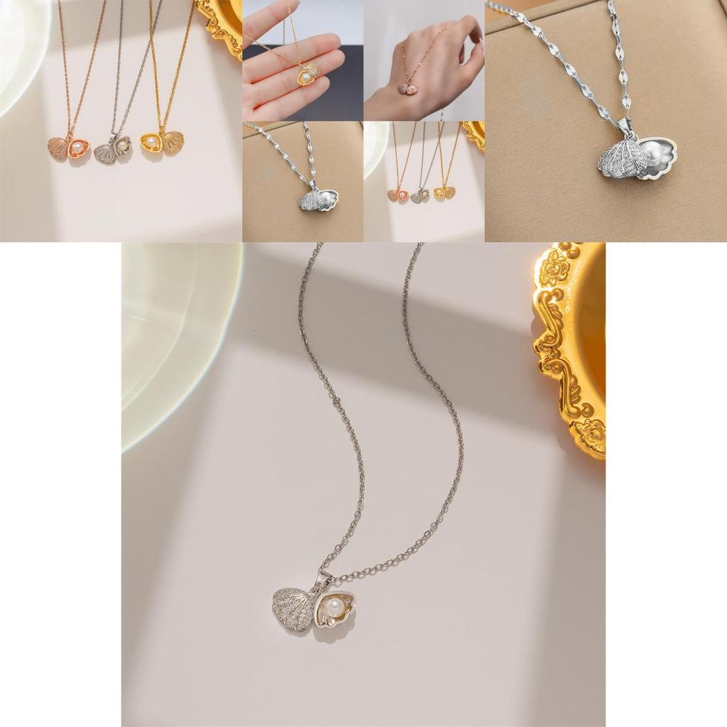 Elegant Geometric Pearl Necklace With Electroplated Alloy And Irregular Pattern For Women