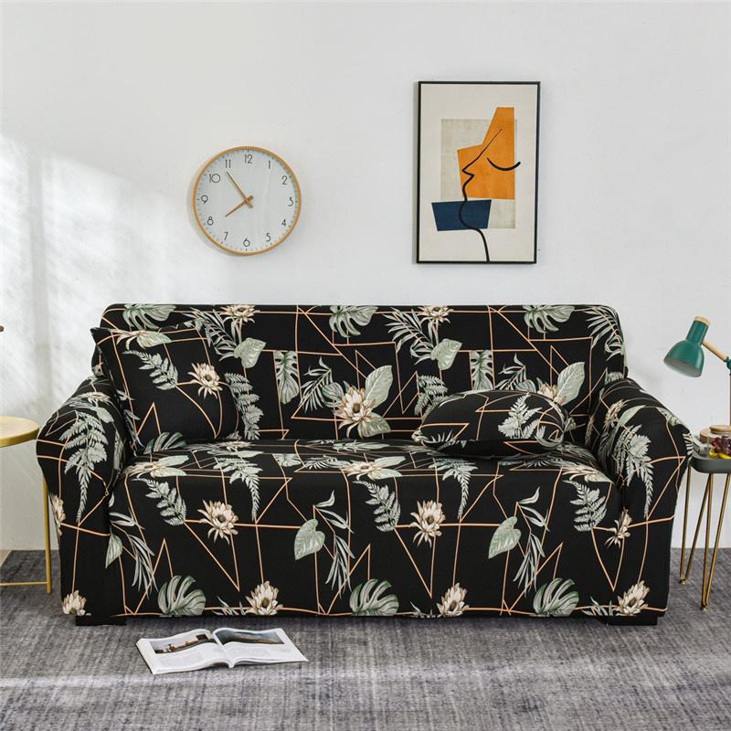 Printed Stretch Sofa Slipcovers Elastic Sofa Covers for Living Room Funda Sofa Chair Couch Cover Home Decor 1/2/3/4-seater