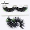 25mm Nerz Wimpern Neueste Farbige Wimpern Dramatisch Party Lang Volumen 3D Wimpern Zubehör Make-up Falsche Wimpern