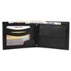 Excellanc Classic Horizontal Black Leather Wallet for Men
