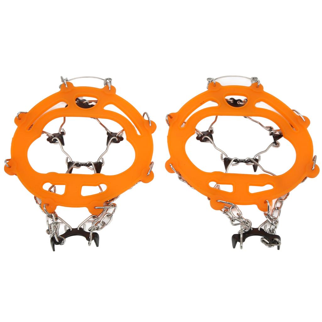 2 szt. Raki lodowe antypoślizgowe nakładki na buty raki śnieżne z 8 kolcami do wędrówek pieszych