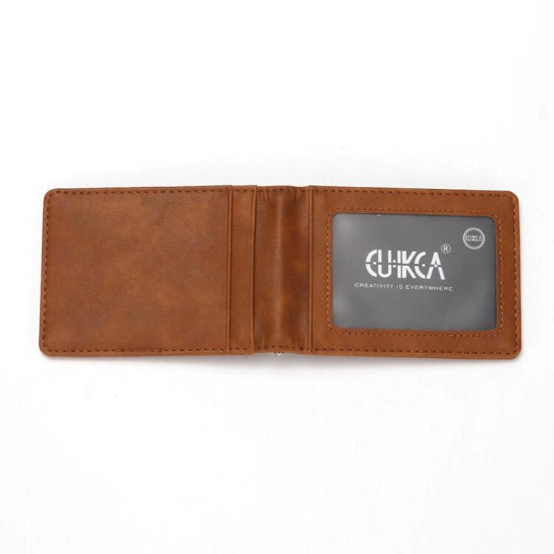 Multi Functional Mens Wallet RFID Card Holder Anti-theft Brush Multi Slot USD Money Clip Card Wallets