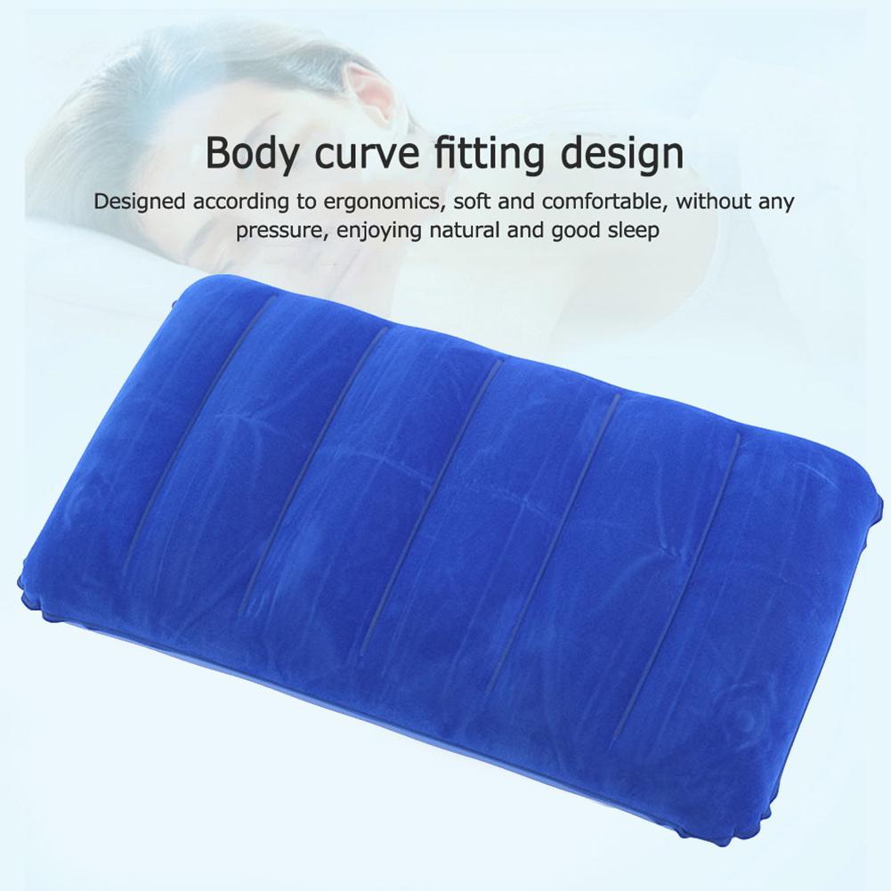 47x30cm Camping Cushion Pillow Portable Square Folding Pillow Foldable Ergonomic for Neck & Lumbar Support