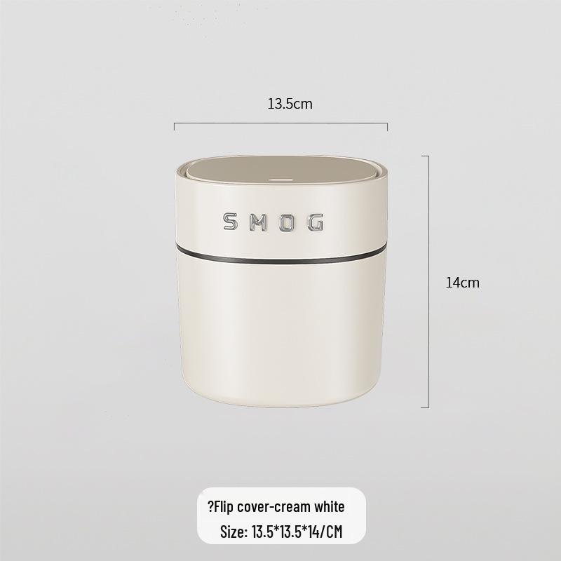 Compact Desktop Trash Can with Lid for Home, Office, or Bedroom
