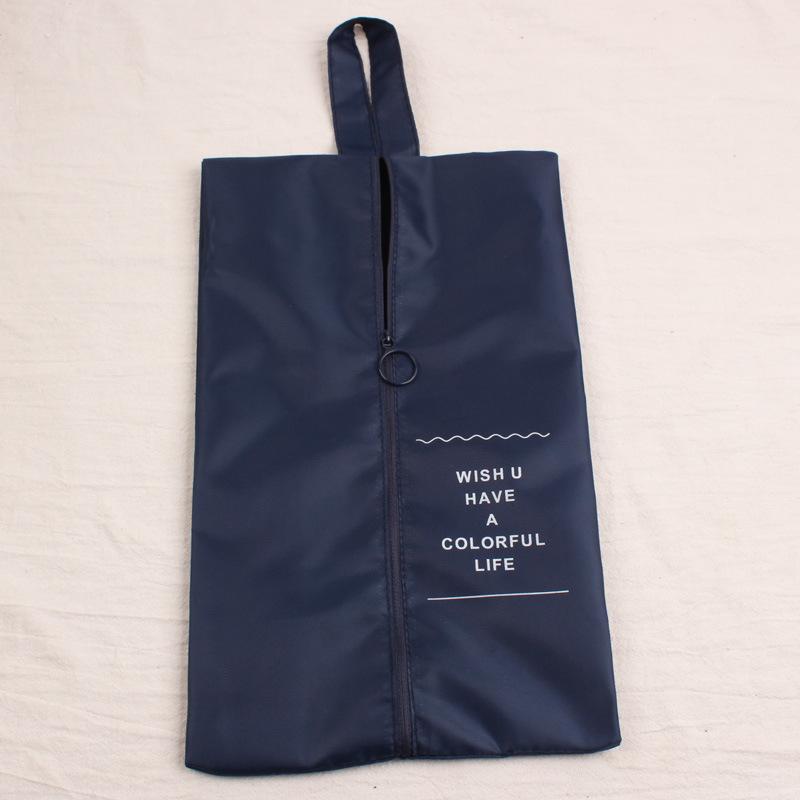 Portable Shoe Bag Waterproof Travel Polyester Storage Bag Pouches Convenient Storage Organizer Shoes Sorting Zipper Totebags