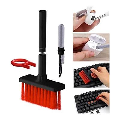 5 In 1 Multifunctional Keyboard Cleaning Brush Earphone Cleaning Tool Multifunctional Computer Cleaning Kit with Key Top Pullout Keyboard Cleaner