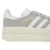 adidas Gazelle Bold Grey White Women Sneakers Grey-Two Cloud-White Core-White HQ6893