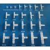 10Pcs 3-2-3mm To 14-10-14mm T-Type Tee Connector Varied Diameter Plastic 3 Way Connector PP PE Soft Hose Fittings
