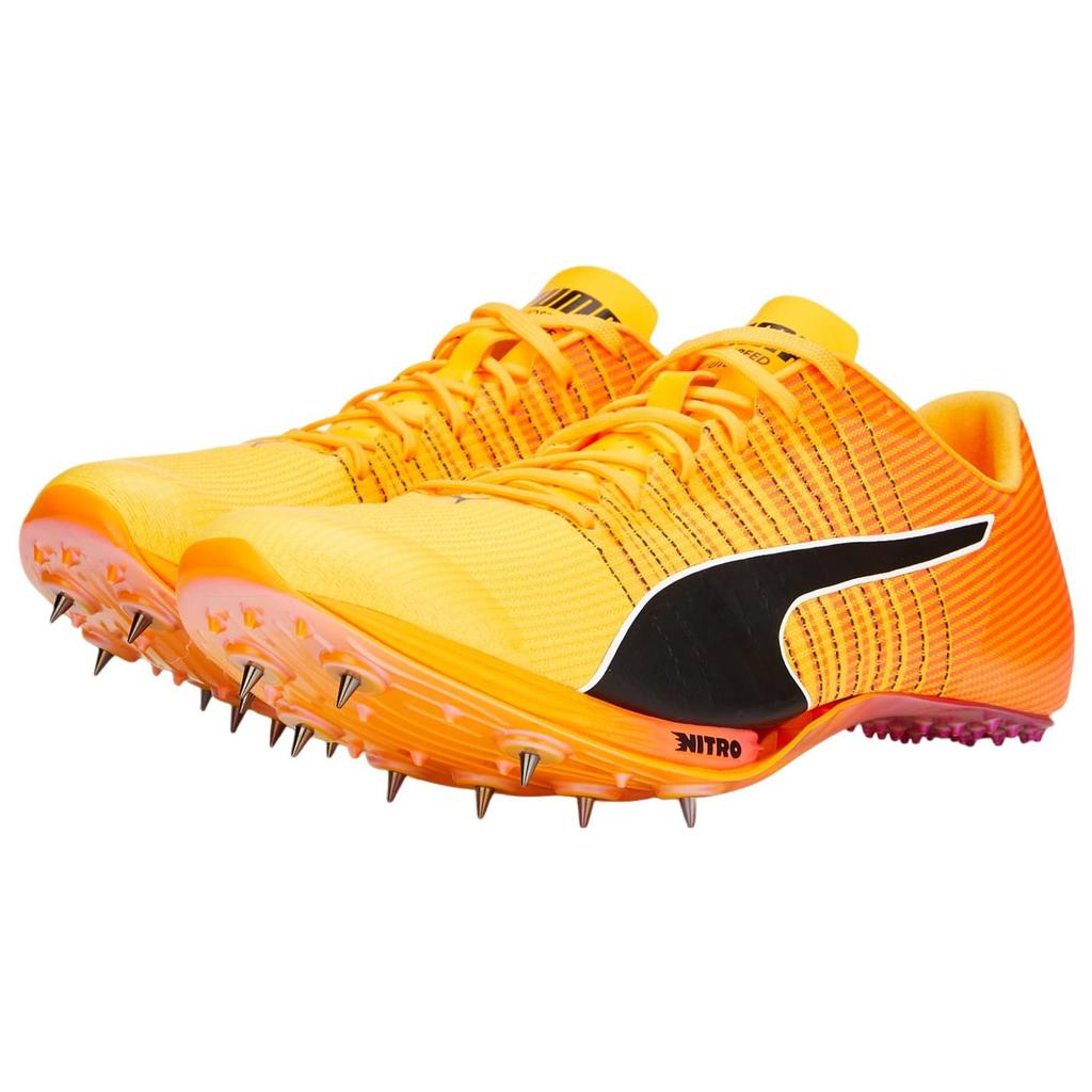 Puma EvoSpeed Comfortable Sports Racing Slip-Resistant Durable Low-Top Sprinting Running Shoes Unisex sneaker Orange Black 460068-01