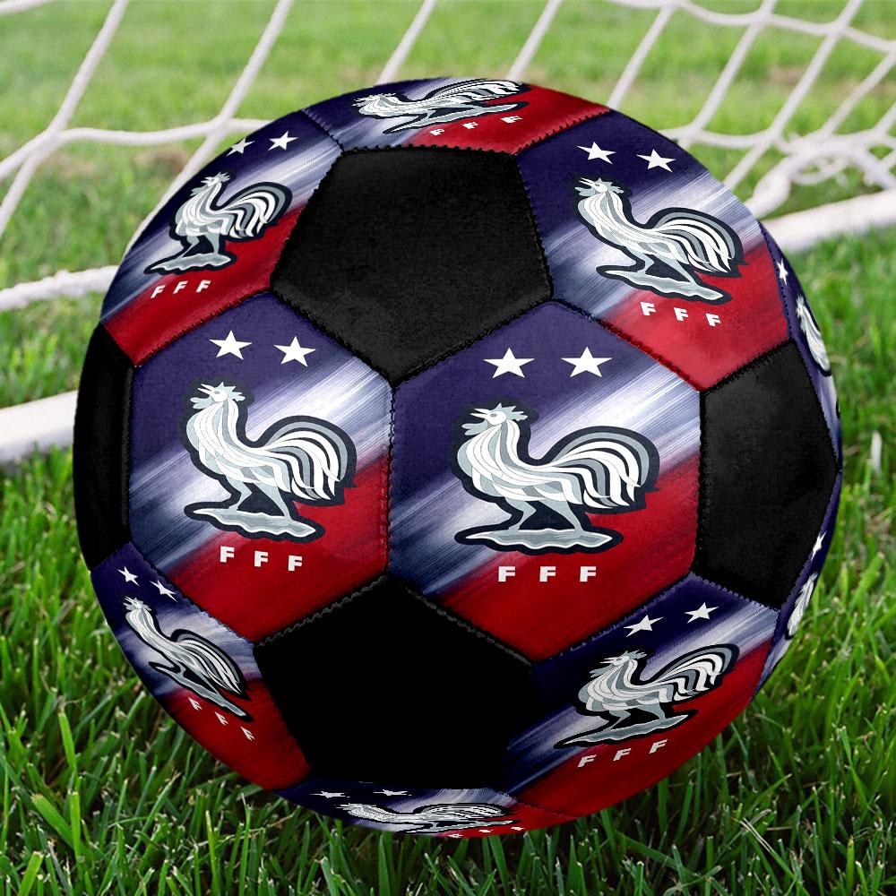 1pc France National Football Team Soccer Ball Size 5 Indoor Soccer Ball Fashion Colorful Backyard Game - Great For Sports Fans Gift HE29