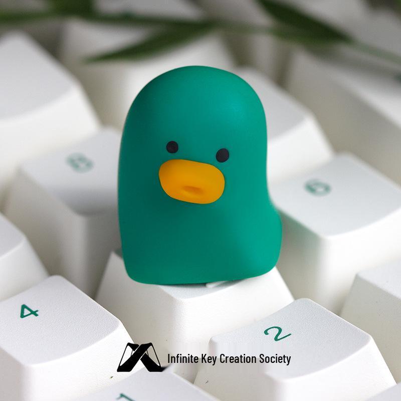 Four-Color Duck Series: Cute Stress-Relief Keycaps