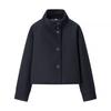 Kaslead New Arrival Women's Clothing Fashion Style Fashion All-Match Stand Collar Breasted Woolen Short Outwear