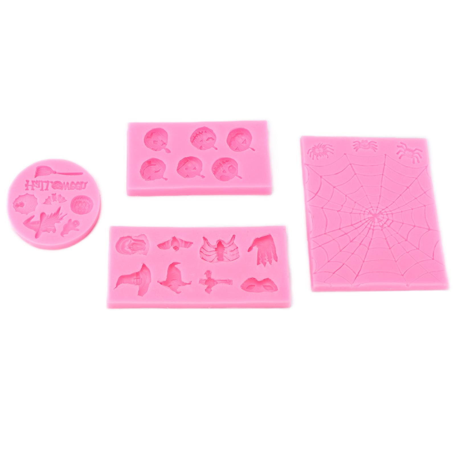 

Halloween Silicone Mold Nonstick Design Durable Flexible High Temperature Resistance Easy Halloween Fondant Molds