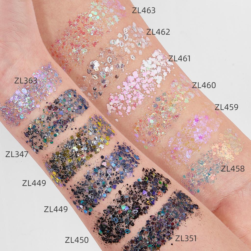 Fashion Makeup Glitter Gel With Laser Effect For Stage Performances And Face Art