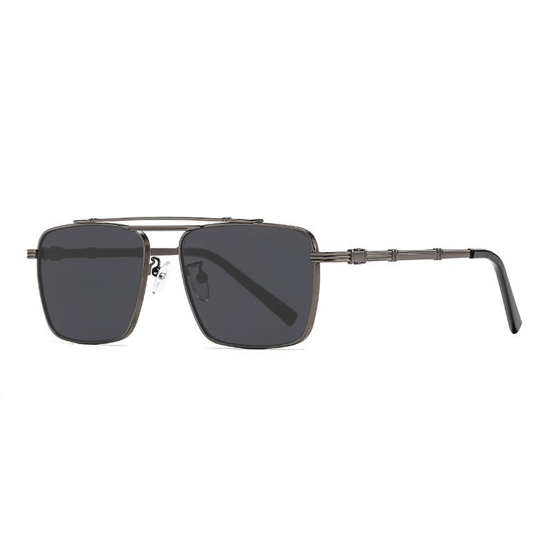 Retro Square Metal Sunglasses For Men Women Uv400 Protection Sunblock Outdoor Sport