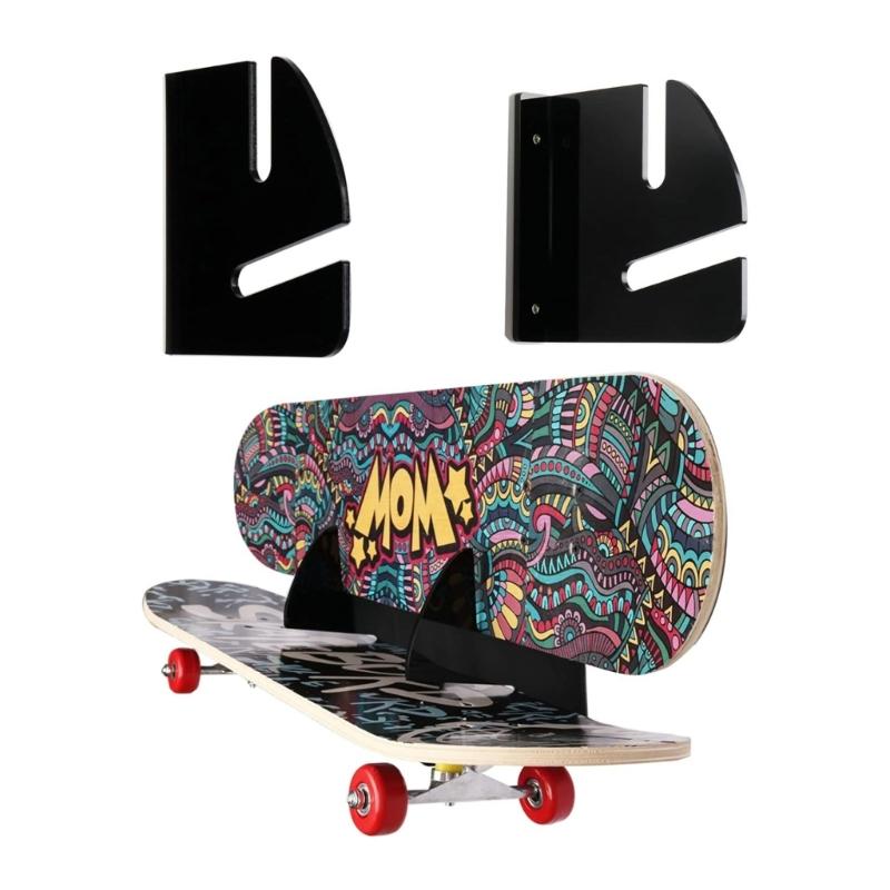 Skateboard Rack,Wall Mounted Skateboard Organizers,Home and Garage Skateboard Storage Hangers Skateboard Display Rack