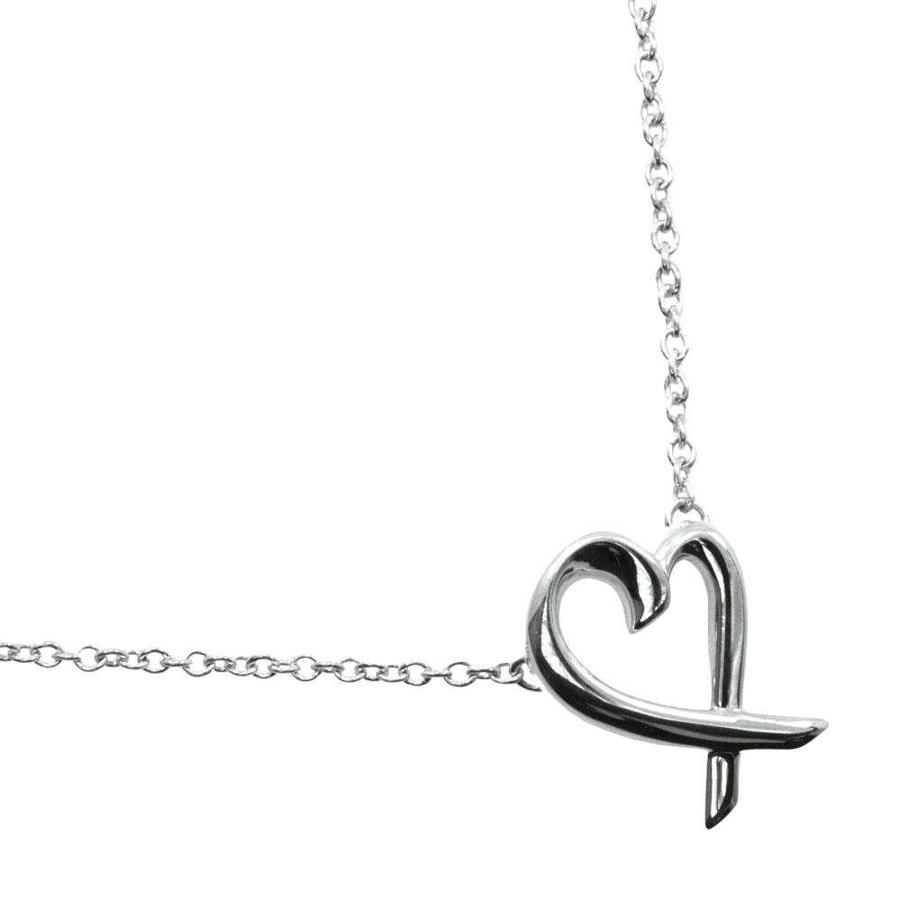 

TIFFANY&Co. Loving heart Necklace Paloma Picasso Silver925 heart 1.7g Women Used