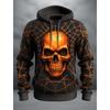 Men's Autumn and Winter 3D Printed Hooded Fashion Versatile Trend Breathable Casual Hoodies & Sweatshirts (men’s)