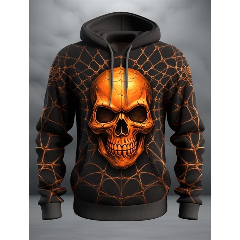 Men's Autumn and Winter 3D Printed Hooded Fashion Versatile Trend Breathable Casual Hoodies & Sweatshirts (men’s)