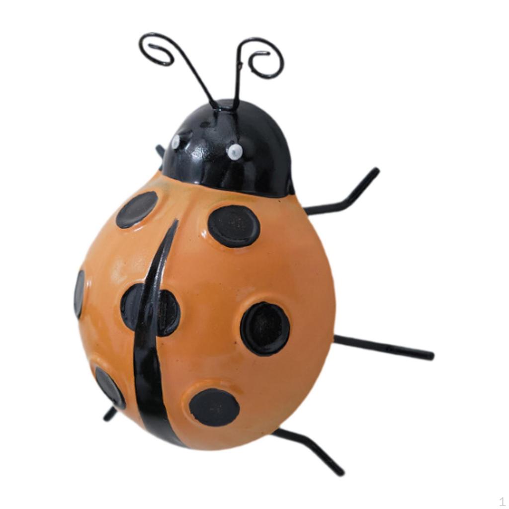 Adorable Ladybug Metal Wall Art for Home and Garden