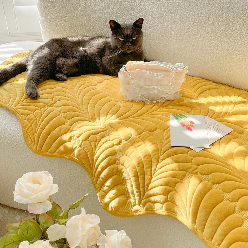 

Новые подушки для дивана из розового молочного бархата, нескользящие чехлы для дивана, осенние и зимние плюшевые чехлы, ретро-полотенце для дивана 70*210cm