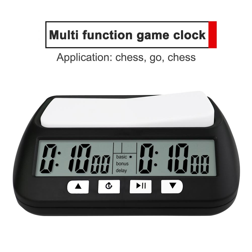Professional Board Game Stopwatch Count Up Down Digital Watch Portable Chess Clock Timer Table Games for International Chess