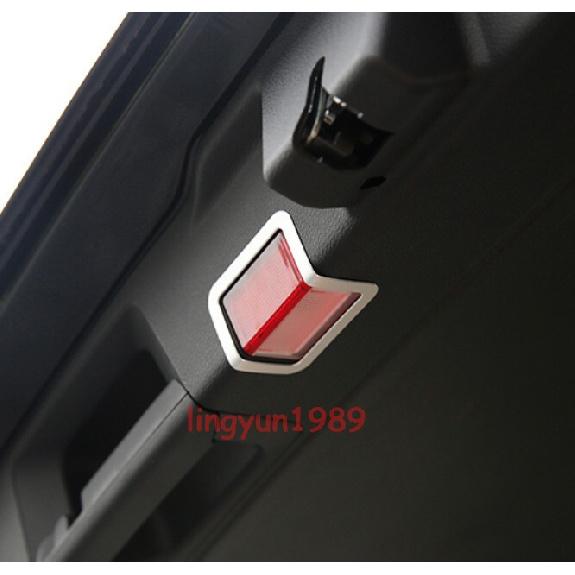 For Benz GL GLE GLS ML 2013-2019 Stainless Trunk Warning Light Button Frame Trim