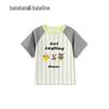 Balabala Boys' Striped Knit Short Sleeve T-shirt