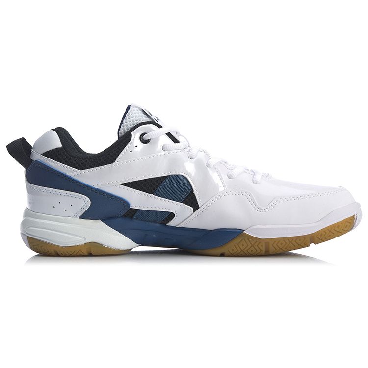 Li Ning Low Top Badminton Shoes Men Shoes White Blue AYTN003-4