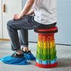 AdventureMate Ultra-Portable Folding Stool - Durable & Comfortable for Camping, Beach, Fishing  Quick Setup, Space-Saving Design