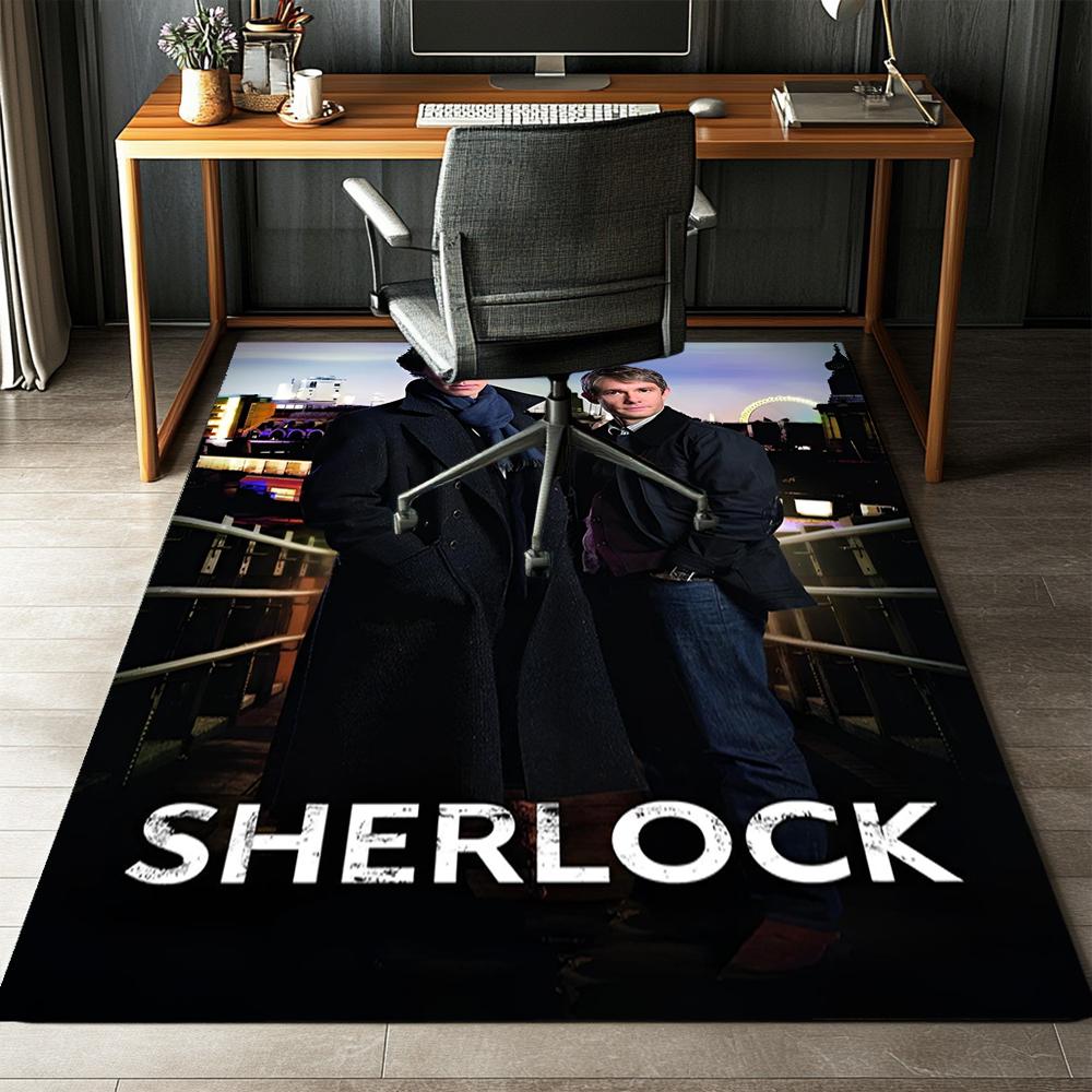 Sherlock Printed Carpet Rug for Office Chair Living Room Bedroom Kitchen Room Decor Gifts