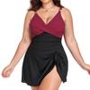 New Arrivals: Western-Style Plus-Size Swimwear — Women's One-Piece Swimsuit (Bikini Style) with Body-Flattering, Slimming Coverage