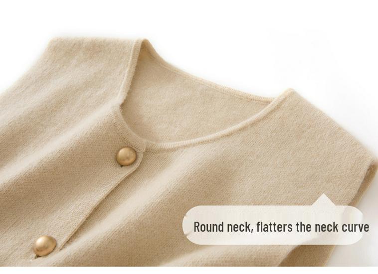 Women's Long Sleeveless Cashmere Vest - Knit Base Layer Outerwear Top Sweater