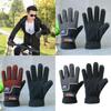 Motorcycle And Bike Fleece Gloves With Design For Men And Women Cycling