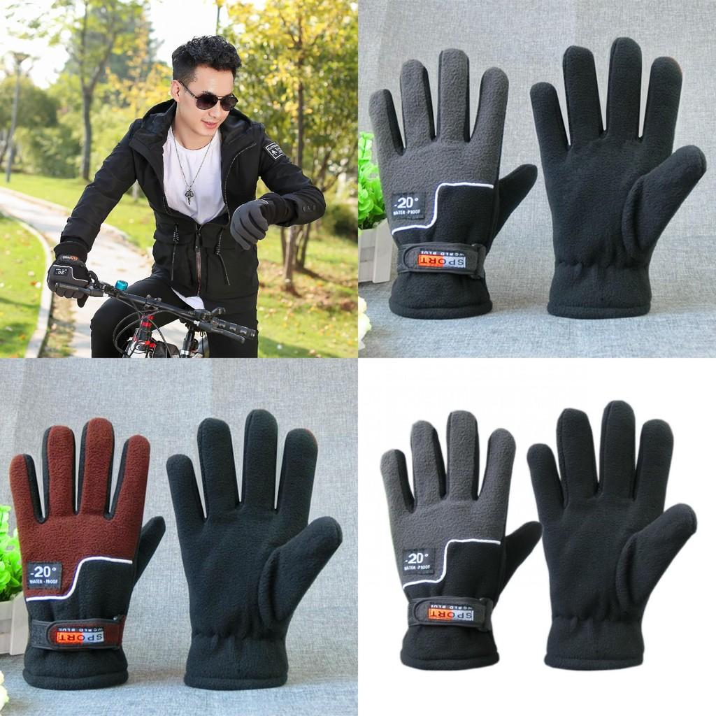 Motorcycle And Bike Fleece Gloves With Design For Men And Women Cycling