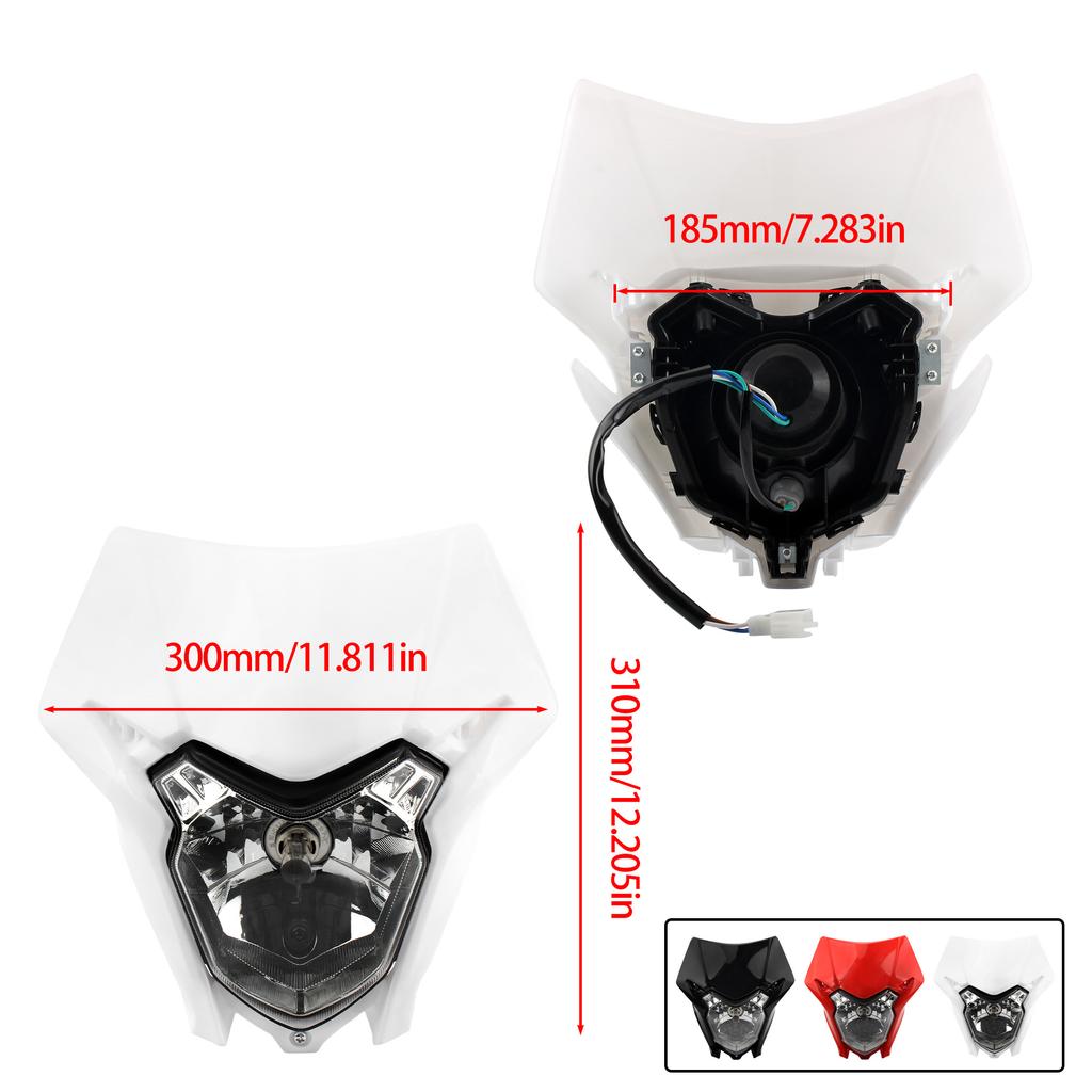 Motocross Motorcycle Halogen Headlight Headlamp For KTM Honda CRF150L 150R 150F 230L 250L 250X 250M 300 450L 450X 450RL