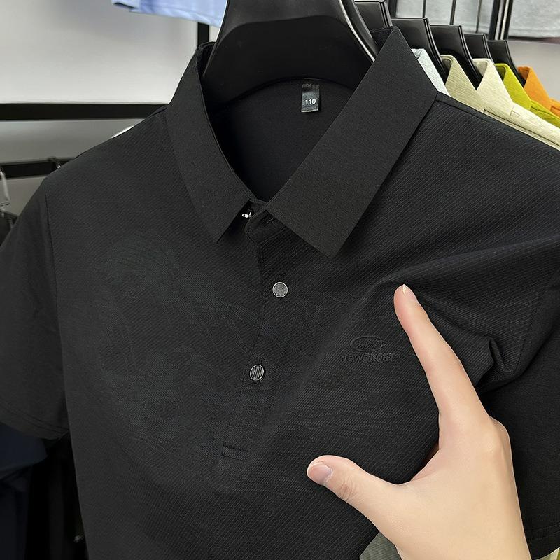 Cămașă POLO Casual cu Guler și Mânecă Scurtă de Vară Largă Versatilă Respirabilă Tricou