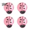 Magnetic Whiteboard Accessories 4Pcs 3D Ladybug Refrigerator Magnet, Mini Ladybird Resin Fridge Magnet Decorative Memo Note Holder for Kitchen Office