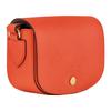 Longchamp Épure Le Pliage Series Snap Closure Adjustable Shoulder Strap Calfskin Saddle Bag Mini Women Shoulder Bag Orange 10165HYZ017