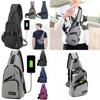 Versatile New Oxford Men Women Chest Pack With Durable Oxford Cloth And Usb Charging