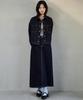 MALOUPE 3112 Non-Fade Denim Skirt (Dark Indigo)