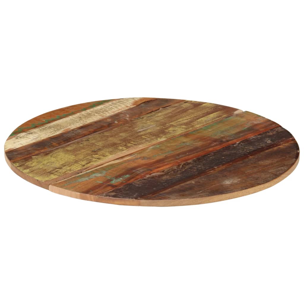Round Table Top 70 Cm 15 16 Mm Reclaimed Solid Wood