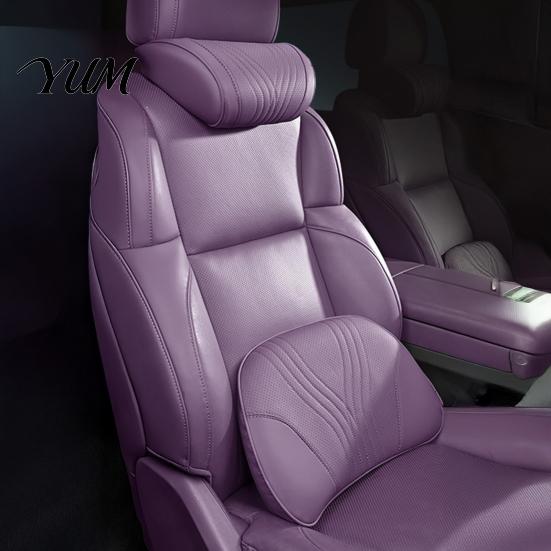Neck Pain Relief Pillow Car Headrest for Support, Memory Foam with Support Adjustable Strap, Universal Ergonomic Lumbar Cushion Auto Truck SUV