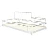 Iron Mouthwash Holder Iron and Acrylic Silver and White Effective Storage Toothbrush Holder for Toothbrush Toothpaste