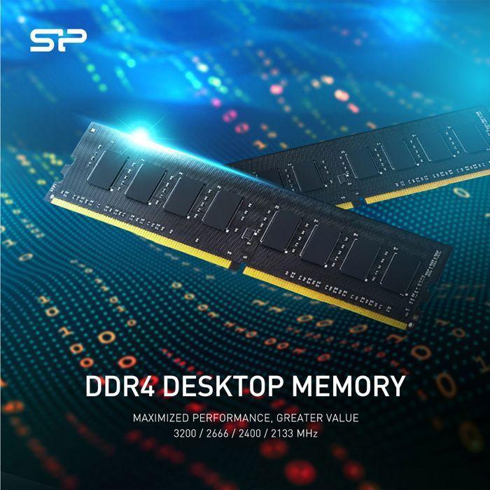 Paměť RAM DDR4 - Silicon Power - 8GB 3200MT/s - CL22 UDIMM - SP008GBLFU320X02